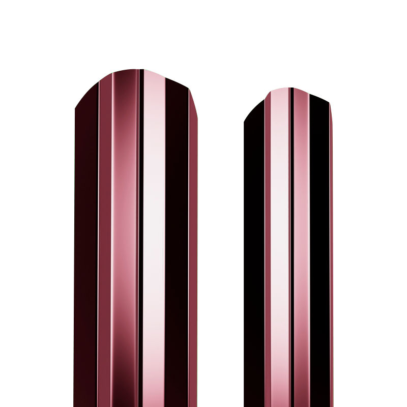 Штакетник металлический 100 мм М-образный 1500 мм фигурный PE 0,4 мм RAL3005