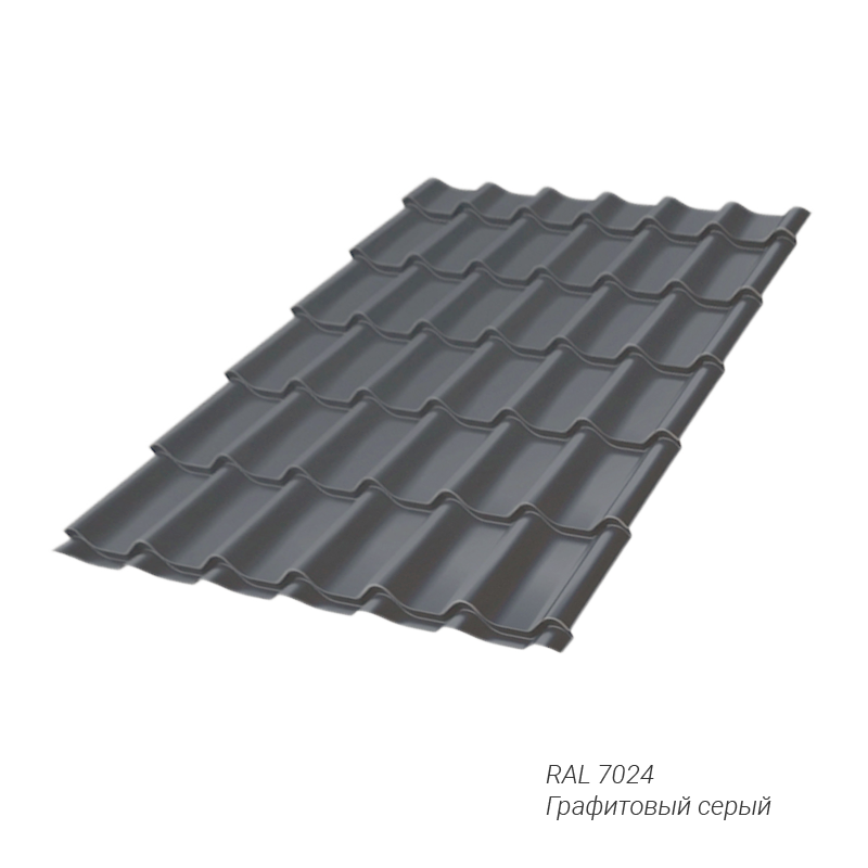 Профиль Волновой Grand Line Монтеррей 0,45 мм покрытие Полиэстер (PE) RAL7024