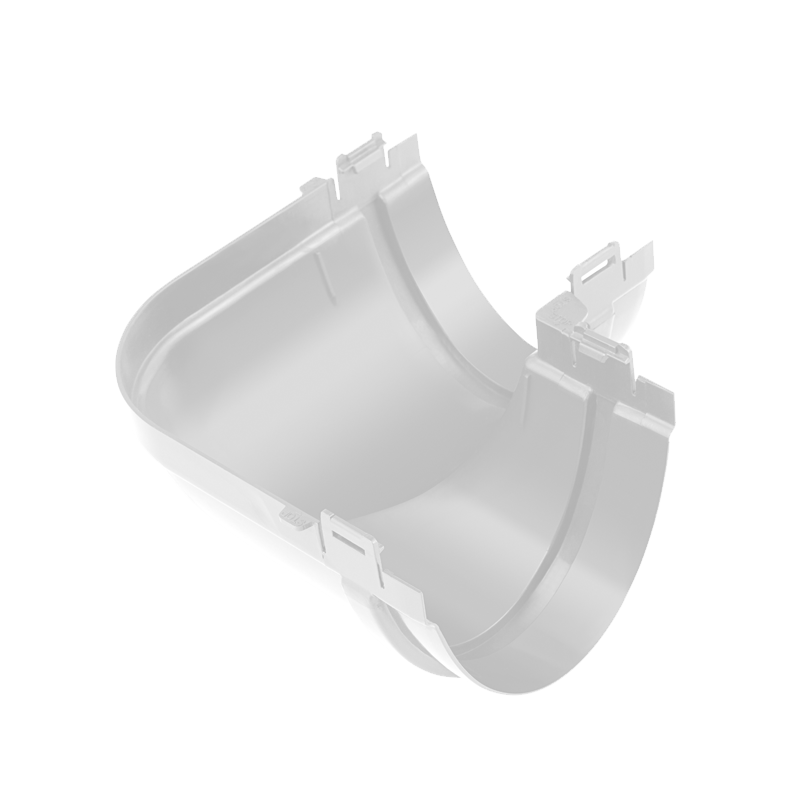 Угол желоба универсальный 90° Альта-Профиль Стандарт D115 Белый