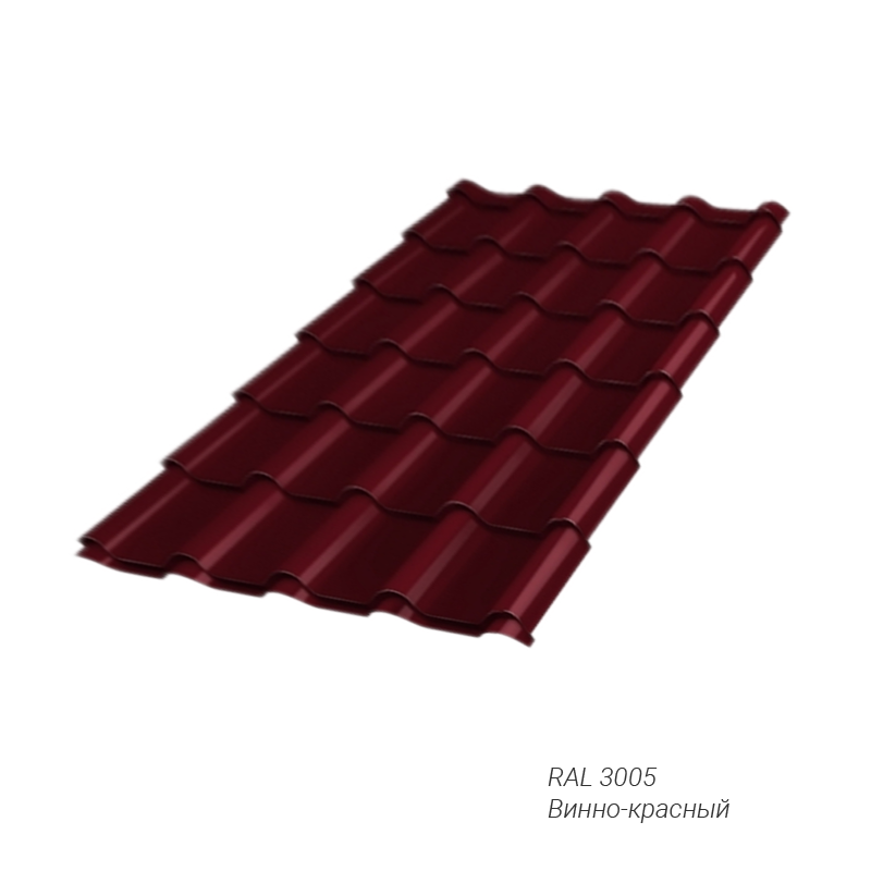 Металлочерепица Grand Line Kamea 0,5 мм покрытие Atlas® заказной цвет