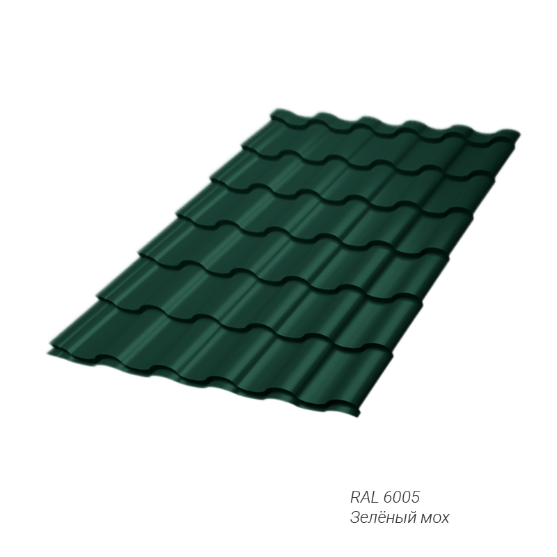 Металлочерепица Grand Line Kredo 0,5 мм покрытие Velur® заказной цвет