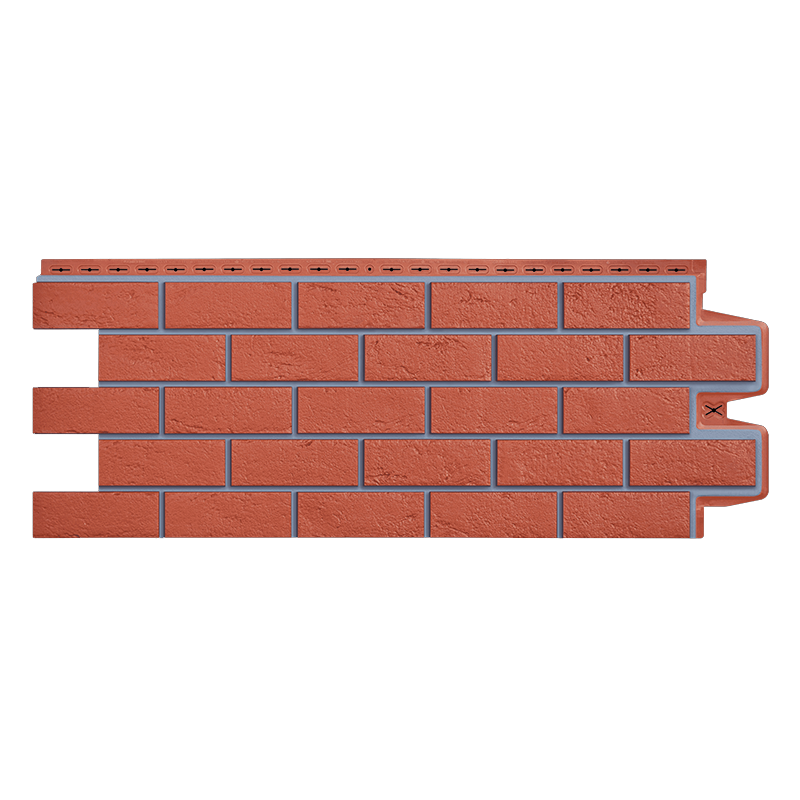 Фасадная панель Grand Line Design Состаренный кирпич Терракотовый шов 7006