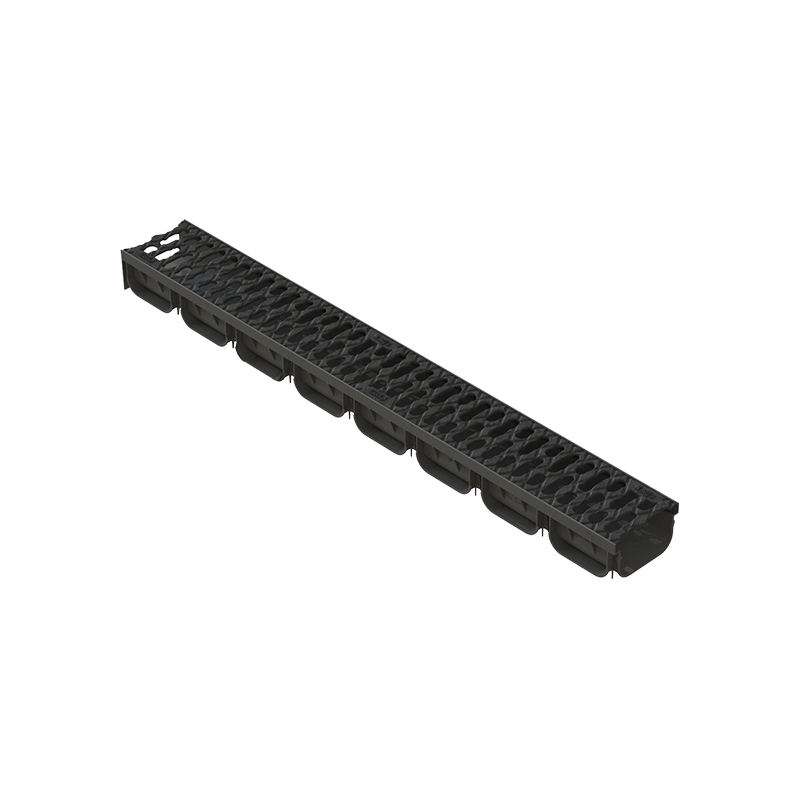 Канал (лоток) водоотводный ЛВ-10.14.07 S'park 2 DN100 пластиковый с решеткой 1000x125 мм H70 088031 Standartpark