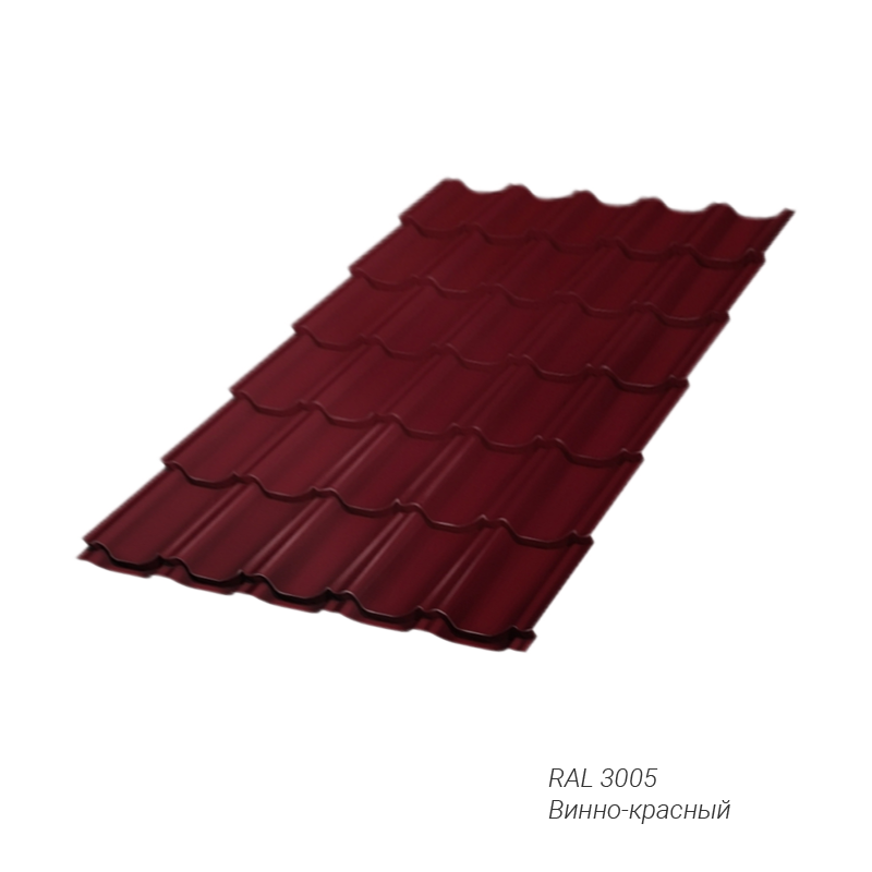 Металлочерепица Grand Line Kvinta Plus 0,5 мм покрытие Quarzit Lite заказной цвет